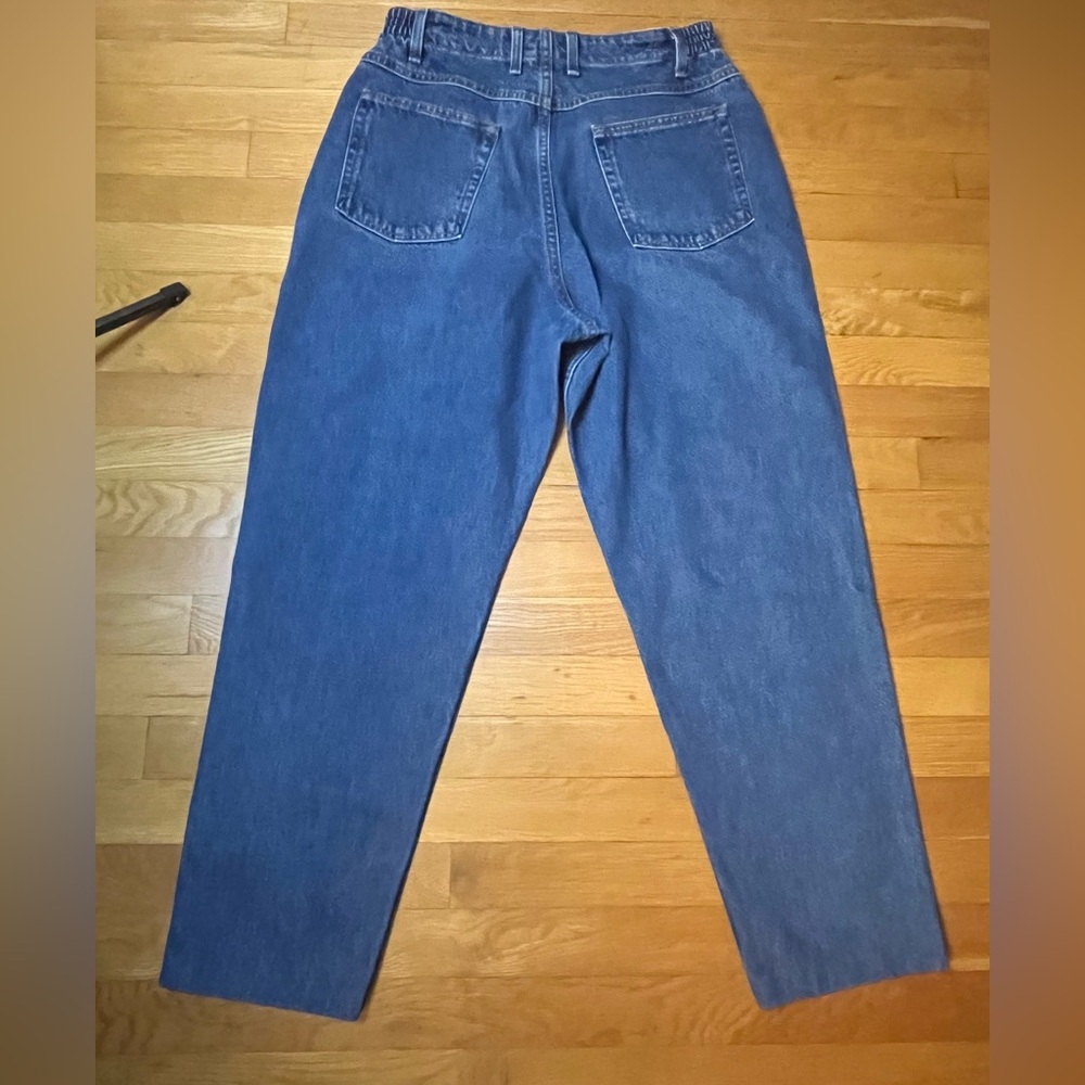 L.L. Bean Classic Blue Women's Jeans 14 short stretch waist READ DESCRIPTION - Picture 6 of 6